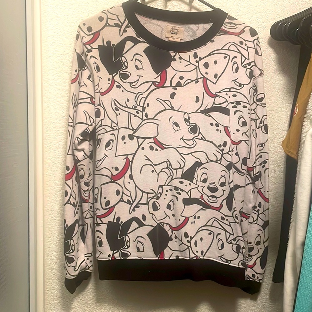 Disney + Vans 101 Dalmatian sweatshirt size small